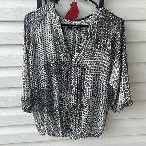 Sheer Leopard print blouse